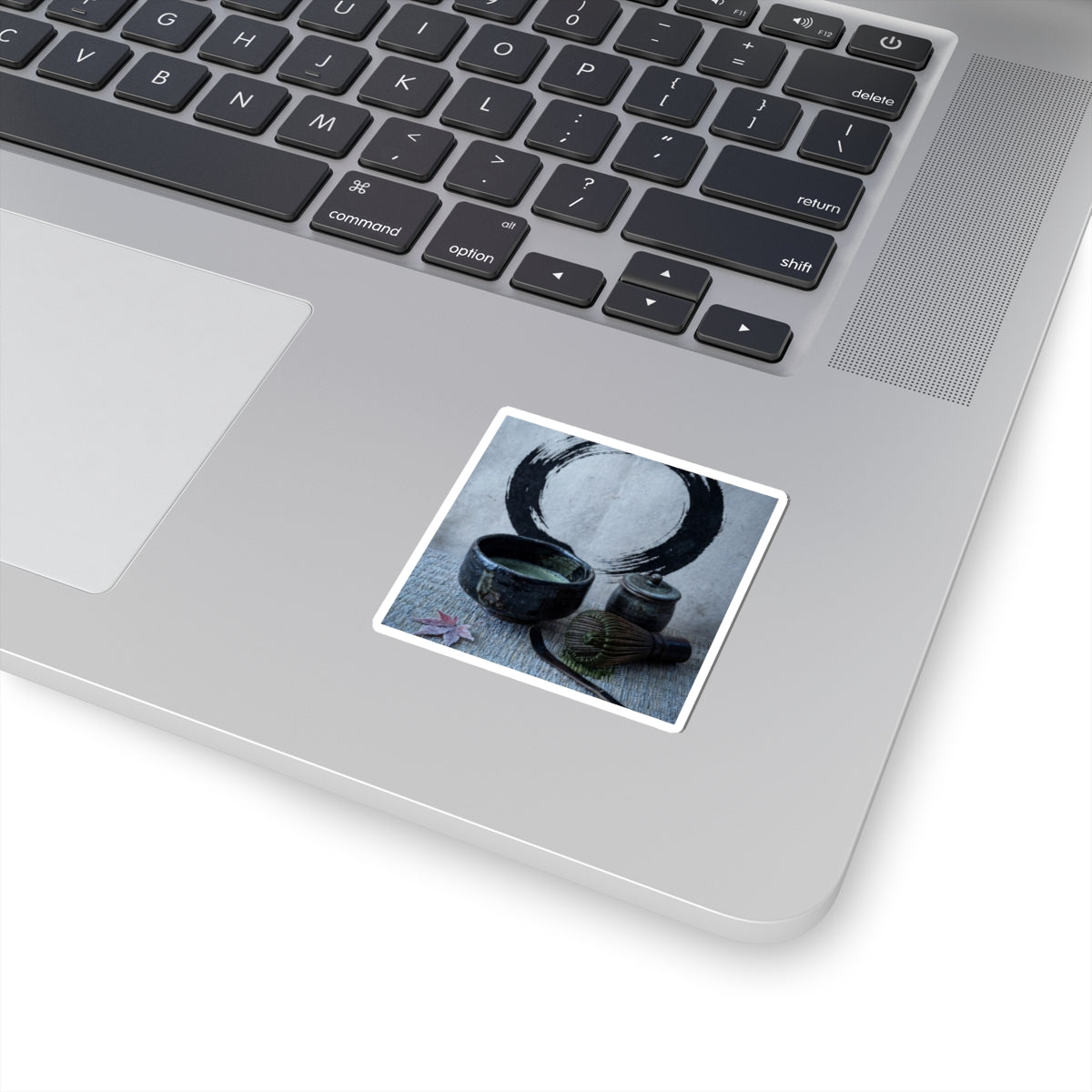 Zen Tea Ceremony in Moonlight | Enso Sticker