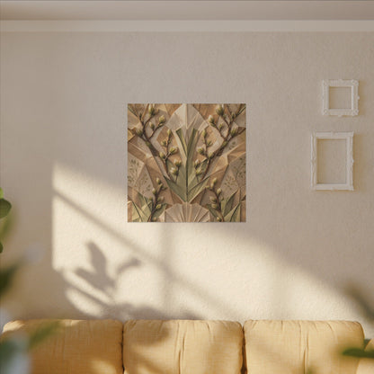 Kanso Paper Fold Canvas Art - Japandi Japanese Pattern