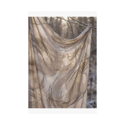 Dappled Silk Drape Wall Art Print - Japandi Ma