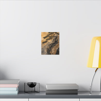 Summer Pine Tree Texture Canvas Art | Cozy Decor