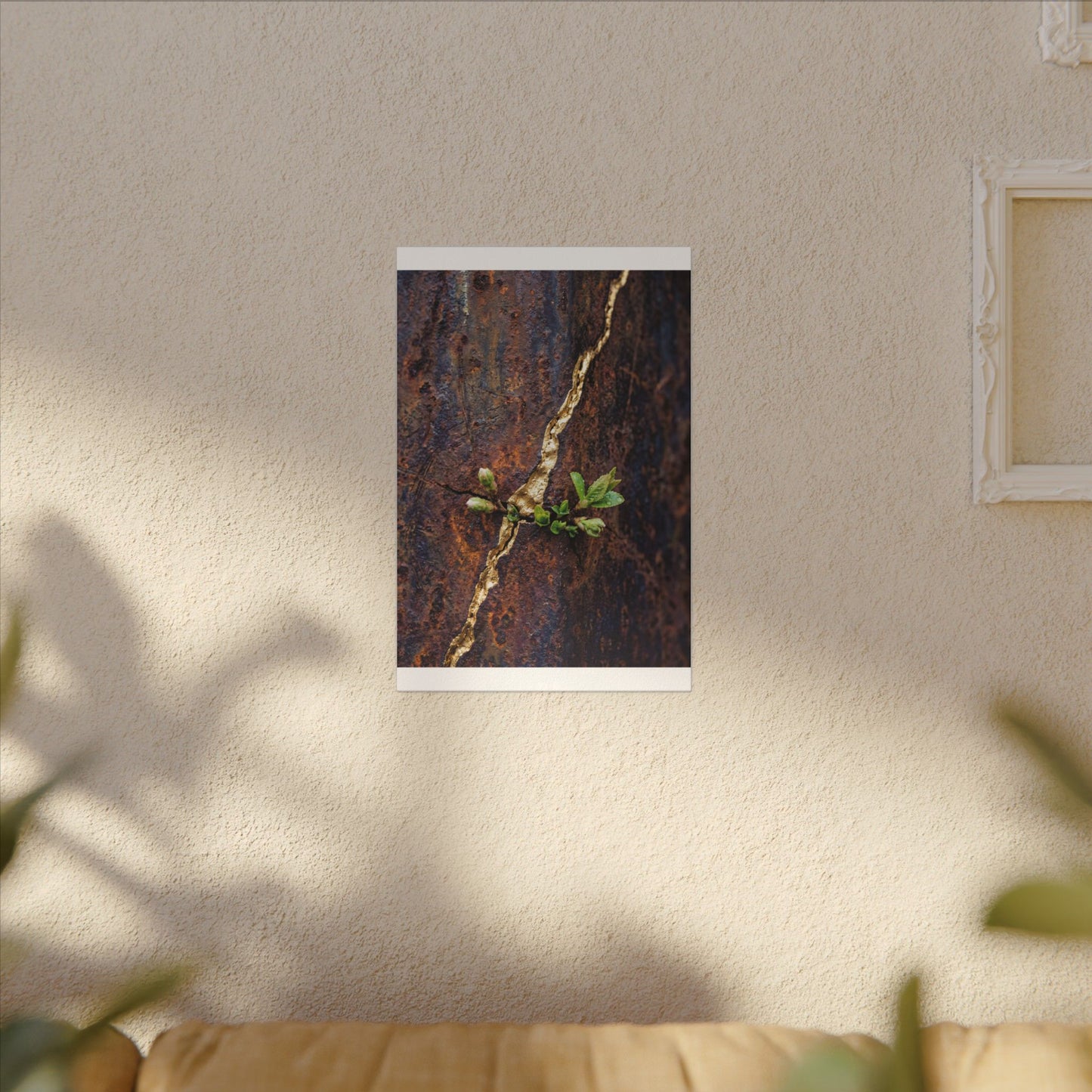 Overcast Rust Patina Canvas Art - Kintsugi Datsuzoku