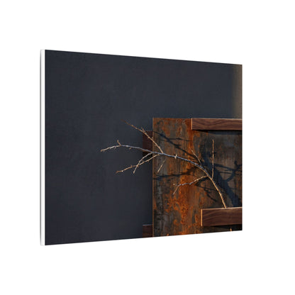 Ma Rust Patina Canvas Art - Dark Japandi Dark Texture