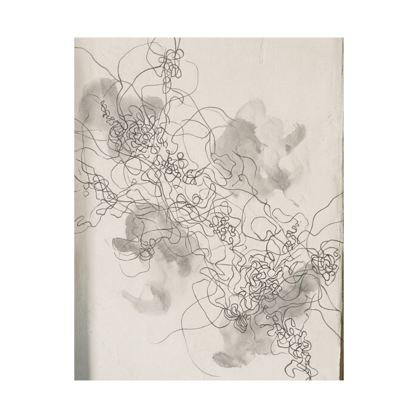 Datsuzoku Shadow Play Wall Art Print - Dark Japandi Dark Texture