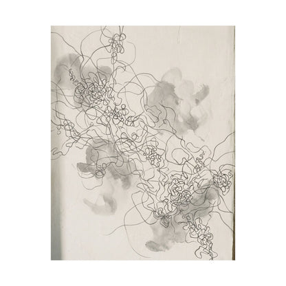 Datsuzoku Shadow Play Wall Art Print - Dark Japandi Dark Texture