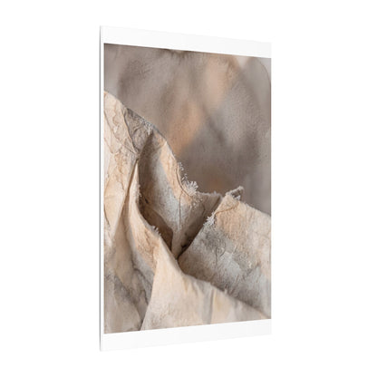 Japandi Paper Fold in Candlelight | Watercolor Canvas Art
