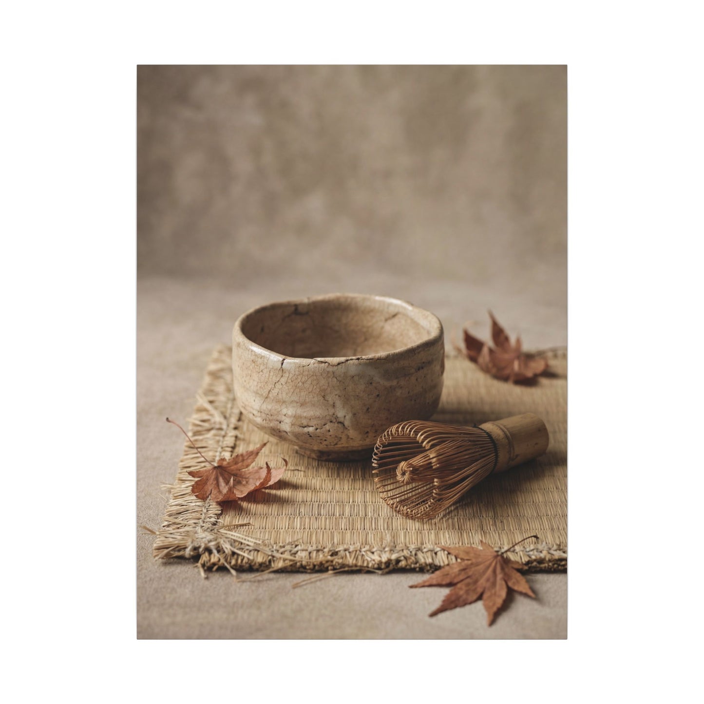 Ma Tea Ceremony Canvas Art - Japandi Texture