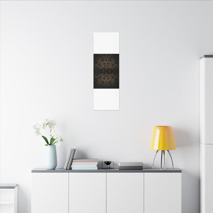 Golden Hour Shadow Play Canvas Art - Dark Japandi Seijaku