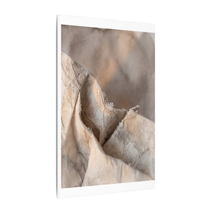 Japandi Paper Fold in Candlelight | Watercolor Canvas Art