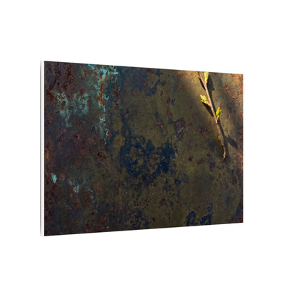 Golden Hour Rust Patina Canvas Art - Dark Japandi Ma