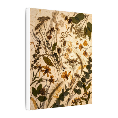 Dried Flowers Summer Canvas Art | Japandi Neutral Design
