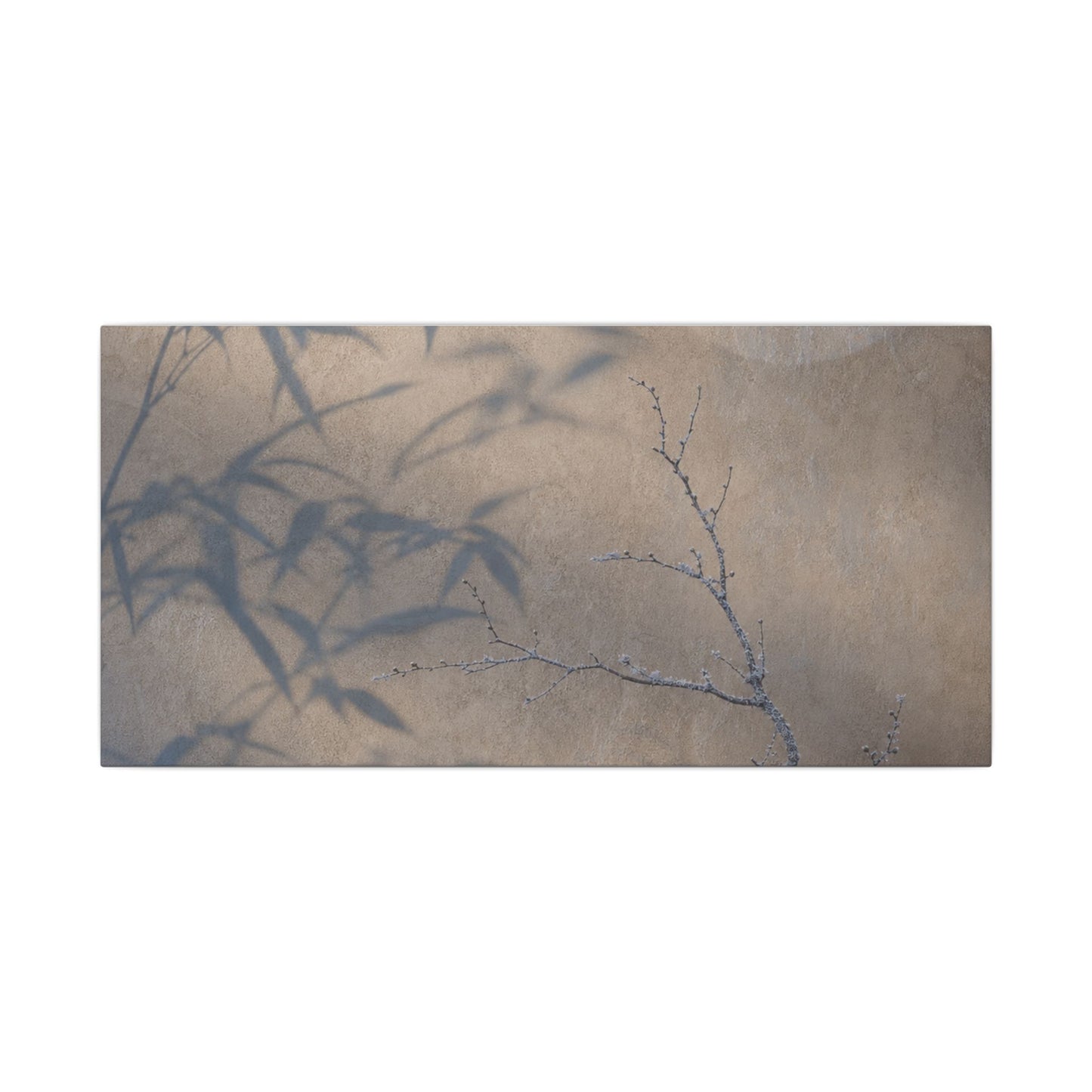Shadow Play Canvas Art | Winter Japandi Japanese Pattern Art