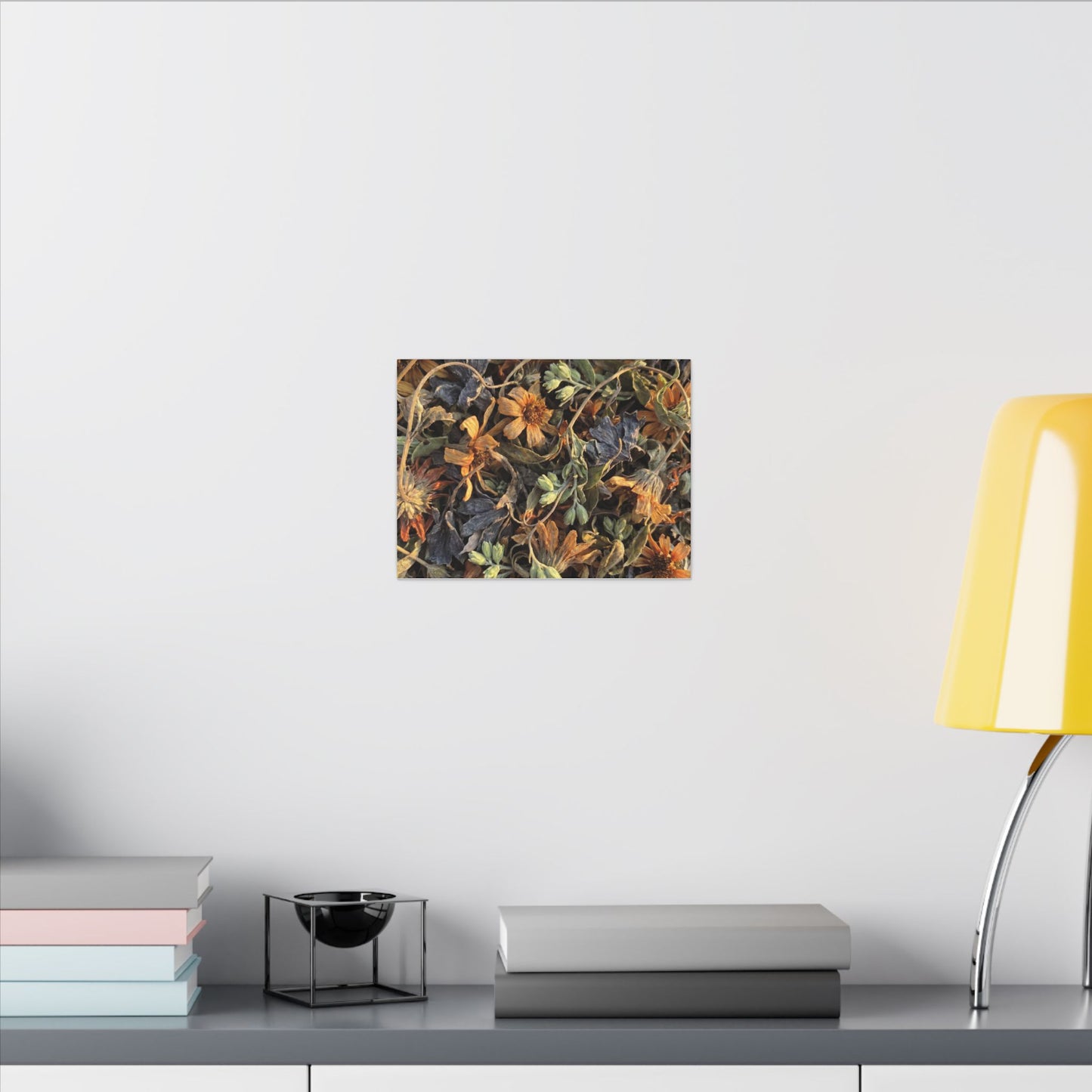 Spring Dried Flowers Japanese Pattern Canvas Art | Warm Decor