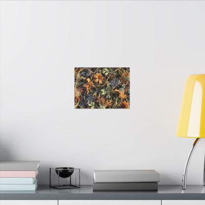 Spring Dried Flowers Japanese Pattern Canvas Art | Warm Decor
