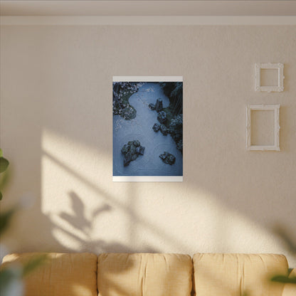 Earthy Silk Drape Canvas Art - Minimal Line Japandi