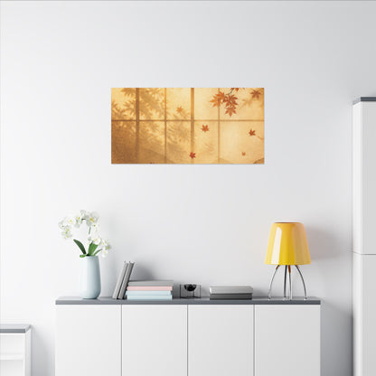 Shoji Screen Texture Canvas Art | Earthy Japandi Art