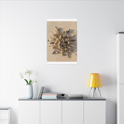 Dried Flowers Spring Canvas Art | Japandi Earthy Design