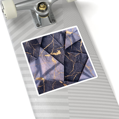 Seijaku Paper Fold Sticker - Kintsugi Gold Vein Art Print