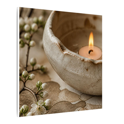 Kanso Ceramic Bowl Canvas Art - Japandi Watercolor