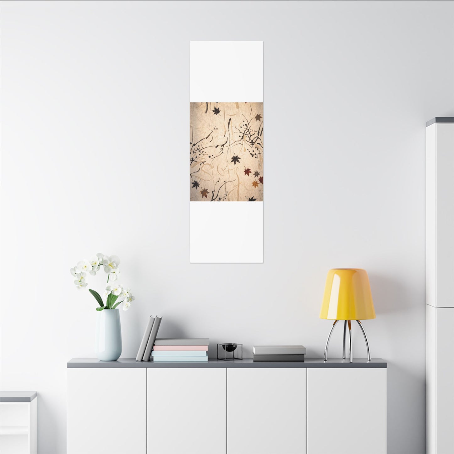 Golden Hour Shoji Screen Canvas Art - Japandi Fukinsei
