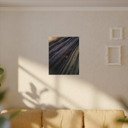 Silk Drape Shadow Zen Canvas Art | Moody Dark Japandi Art