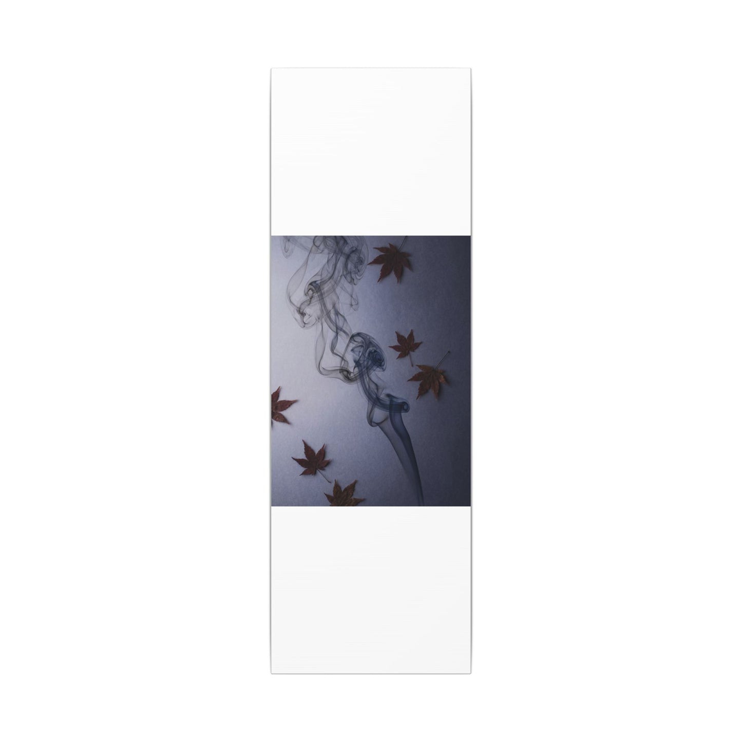 Dark Japandi Incense Smoke in Dawn | Moody Minimal Canvas Art