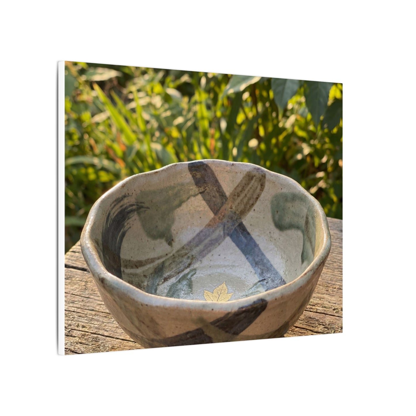 Earthy Ceramic Bowl Canvas Art - Japanese Pattern Japandi