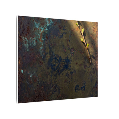 Golden Hour Rust Patina Canvas Art - Dark Japandi Ma