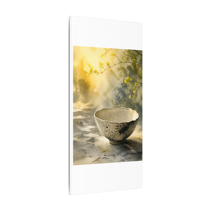 Cozy Ceramic Bowl Canvas Art - Watercolor Japandi