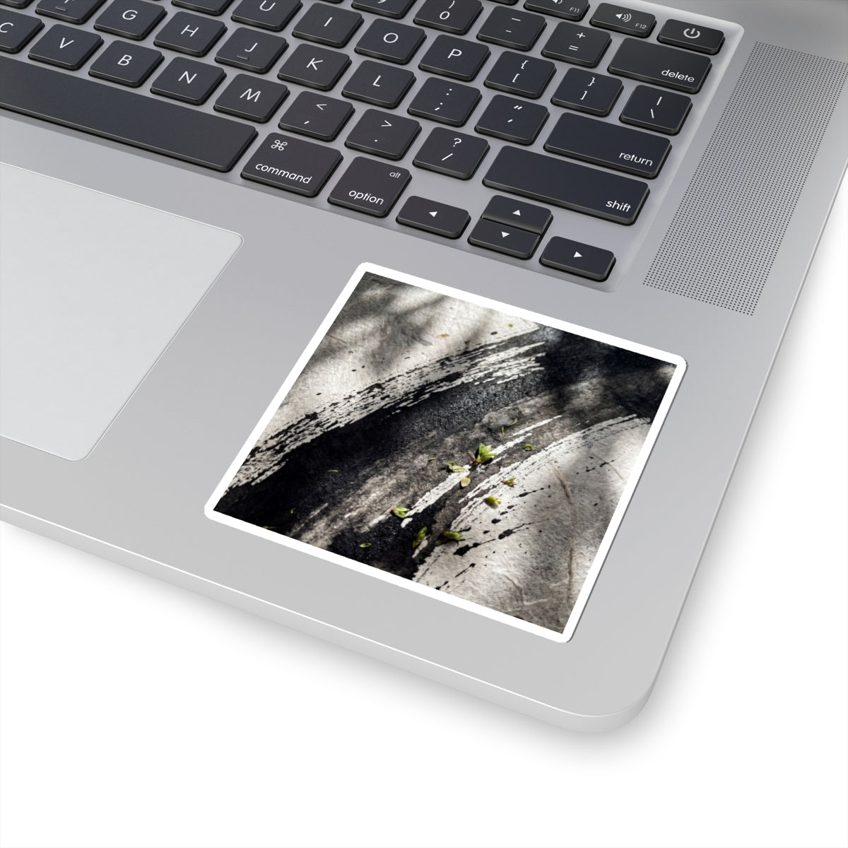 Wooden Bridge Sticker | Spring Dark Japandi Moody Minimal Art