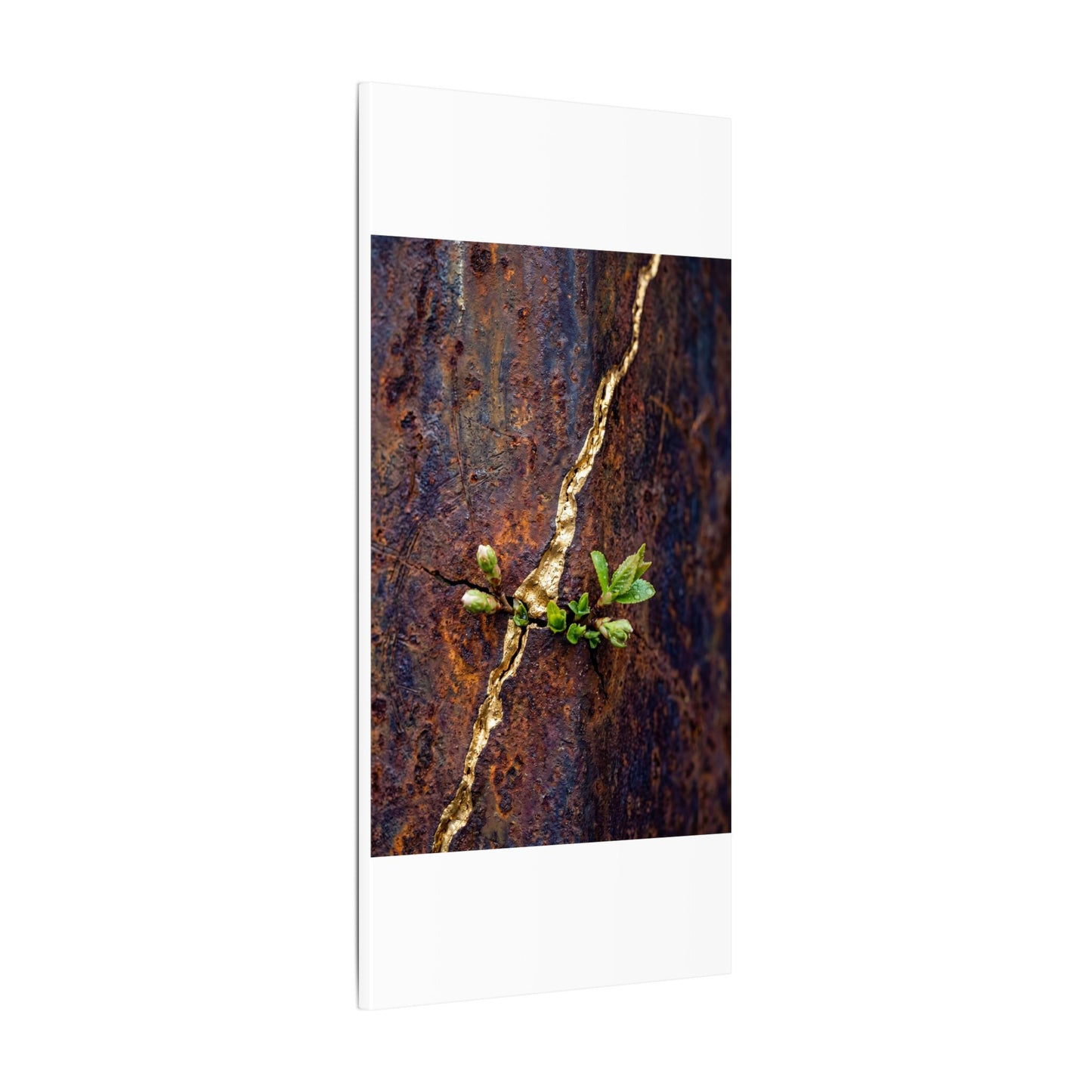 Overcast Rust Patina Canvas Art - Kintsugi Datsuzoku