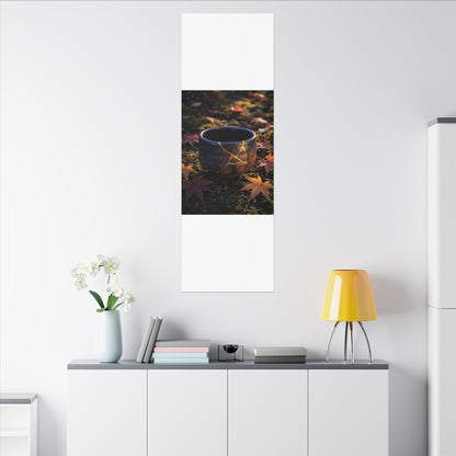 Kanso Moonlit Garden Canvas Art - Kintsugi Gold Repair