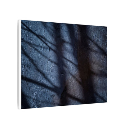 Dark Japandi Shadow Play in Moonlight | Moody Minimal Canvas Art