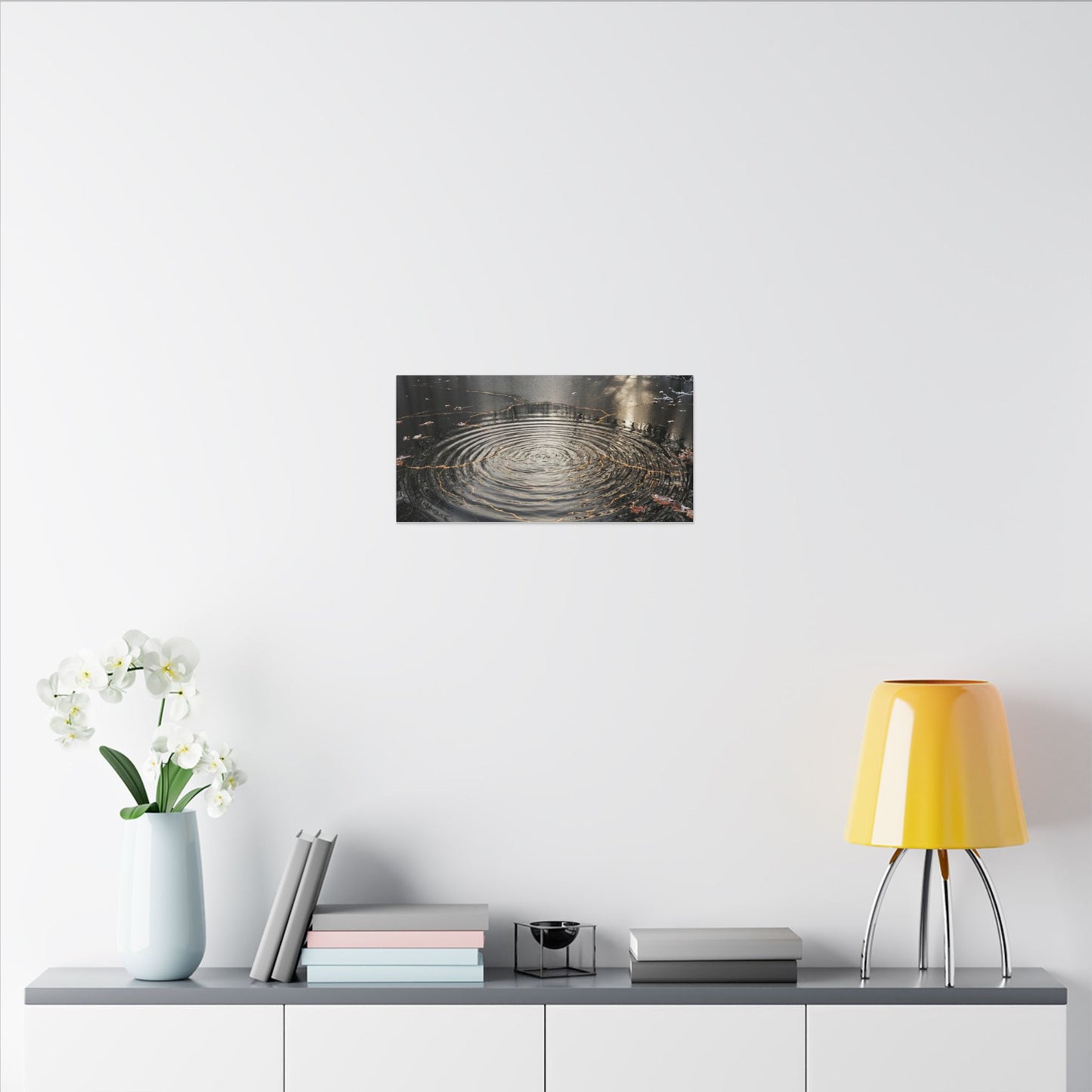 Water Ripple Broken Beauty Canvas Art | Artful Kintsugi Art