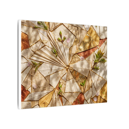 Resilient Paper Fold Canvas Art - Gold Repair Kintsugi