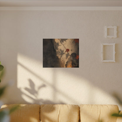 Shadow Play Texture Canvas Art | Neutral Japandi Art