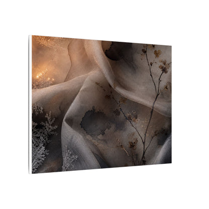 Japandi Silk Drape in Candlelight | Watercolor Canvas Art