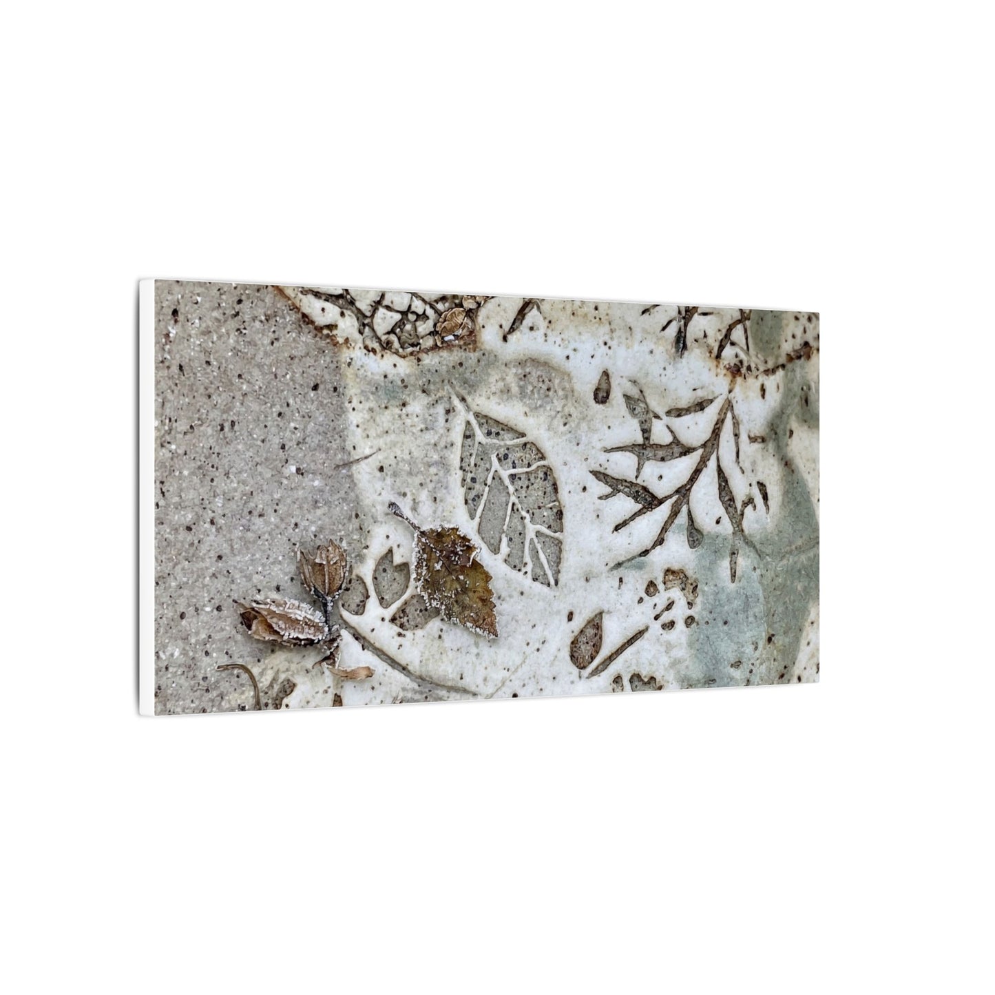 Ceramic Bowl Winter Canvas Art | Japandi Earthy Design