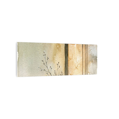 Ma Shoji Screen Canvas Art - Japandi Watercolor