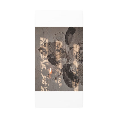 Shadow Play Summer Canvas Art | Japandi Elegant Design