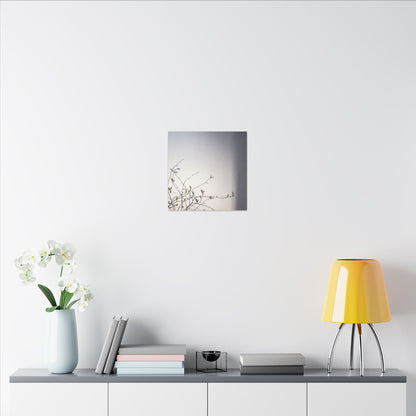 Japandi Shadow Play in Dawn | Japanese Pattern Canvas Art