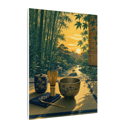 Ma Tea Ceremony Canvas Art - Zen Ukiyo E Inspired