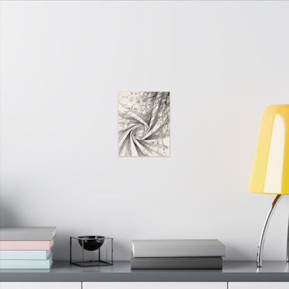 Silk Drape Spring Canvas Art | Zen Contemplative Design