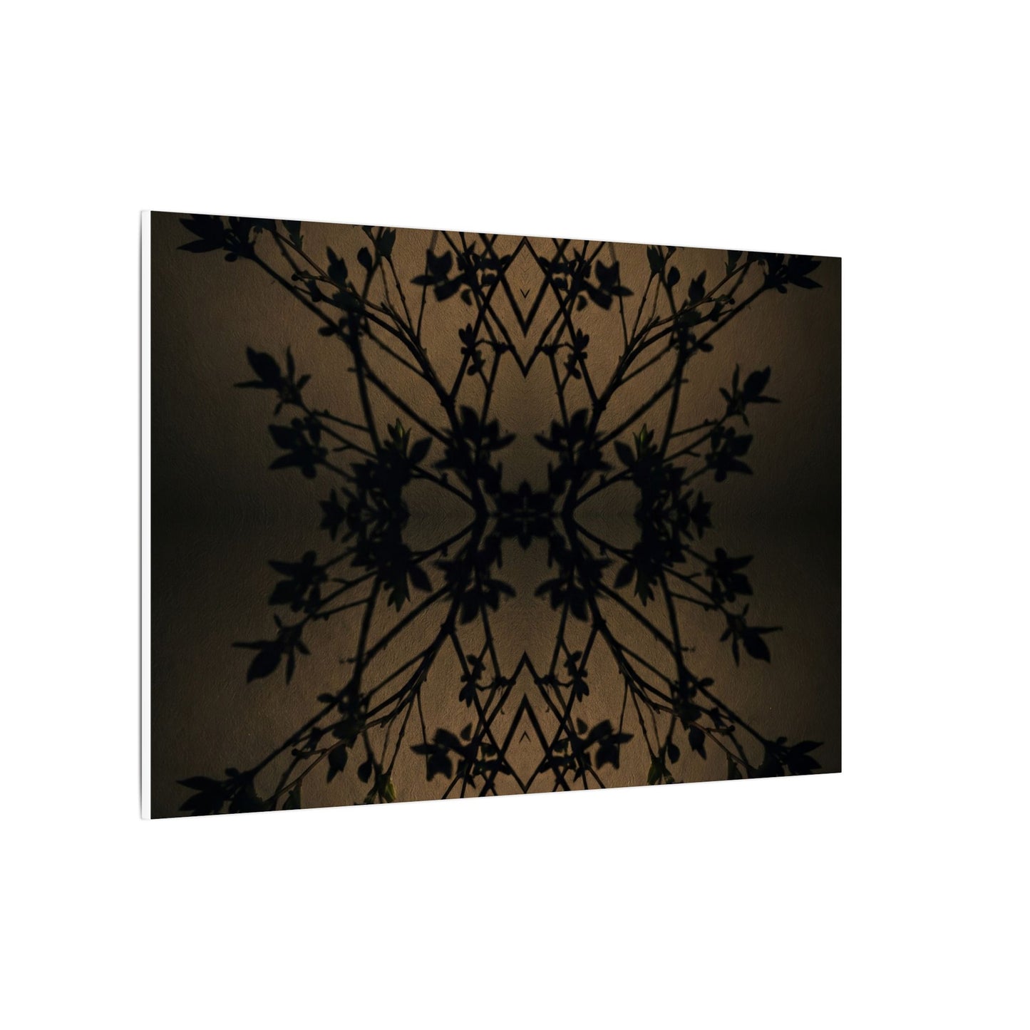 Golden Hour Shadow Play Canvas Art - Dark Japandi Seijaku