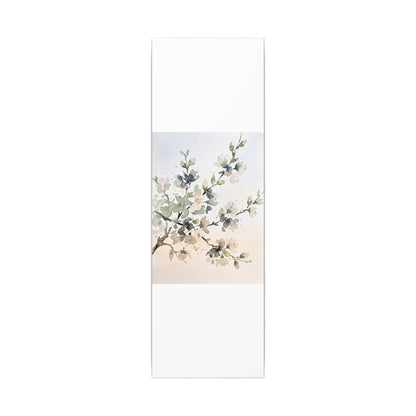 Cherry Blossom Watercolor Canvas Art | Elegant Japandi Art