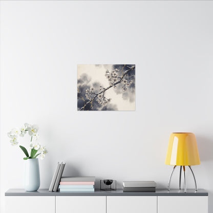 Ma Cherry Blossom Canvas Art - Kintsugi Gold Vein
