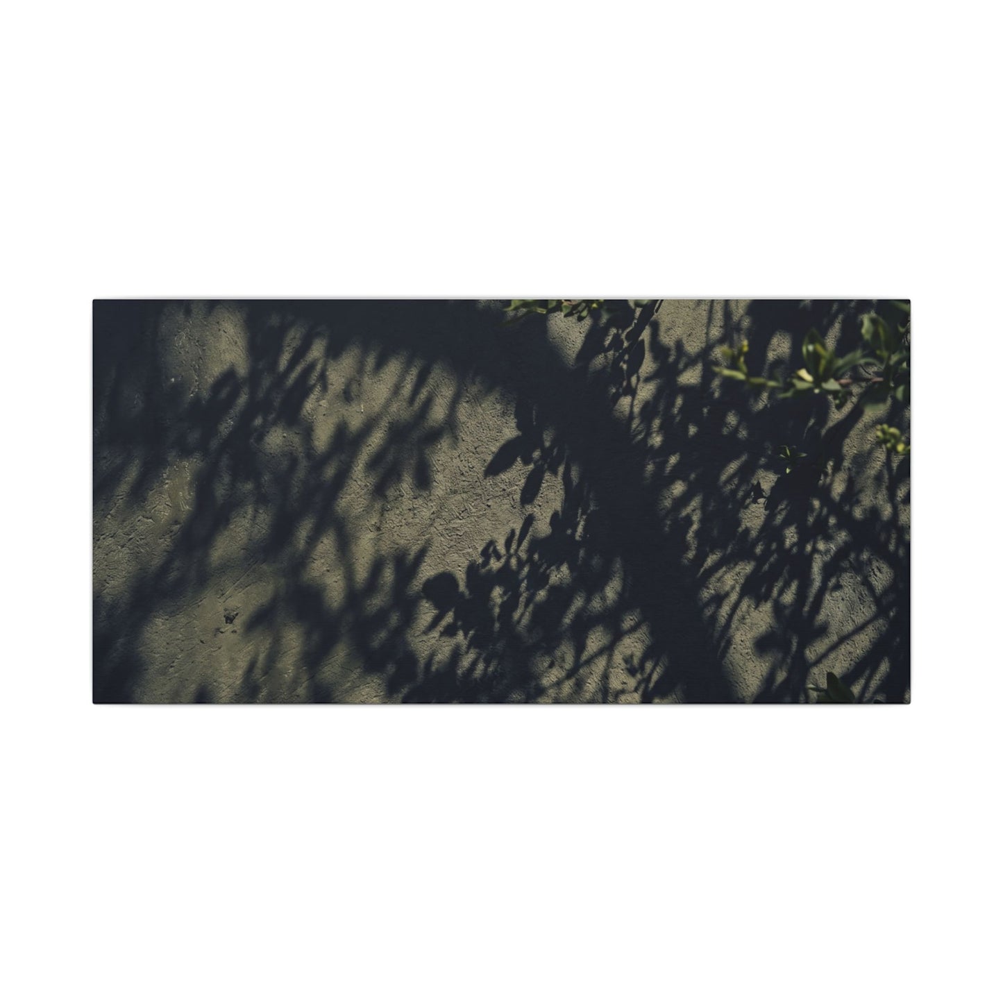 Atmospheric Shadow Play Canvas Art - Moody Minimal Dark Japandi