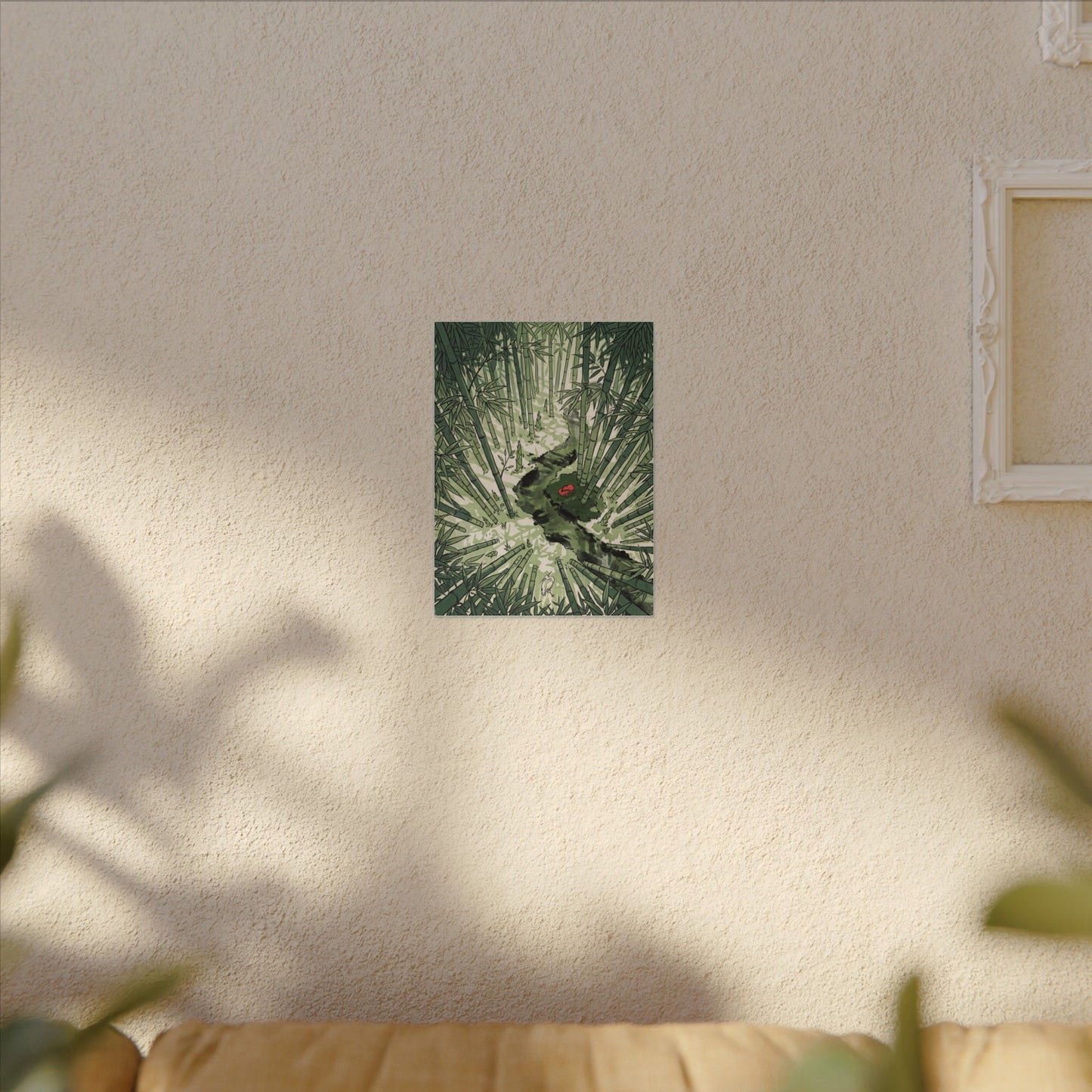 Peaceful Bamboo Grove Canvas Art - Ukiyo E Inspired Zen