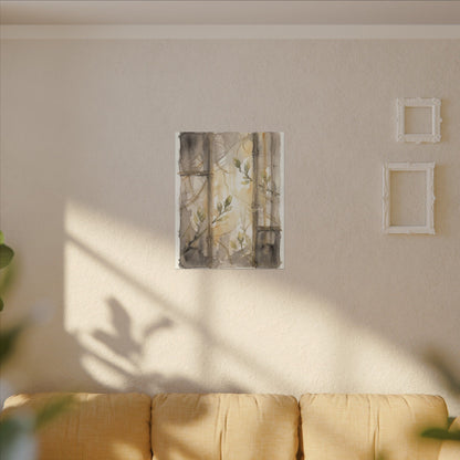 Shoji Screen Spring Canvas Art | Japandi Cozy Design