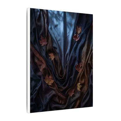 Silk Drape Canvas Art | Autumn Dark Japandi Moody Minimal Art