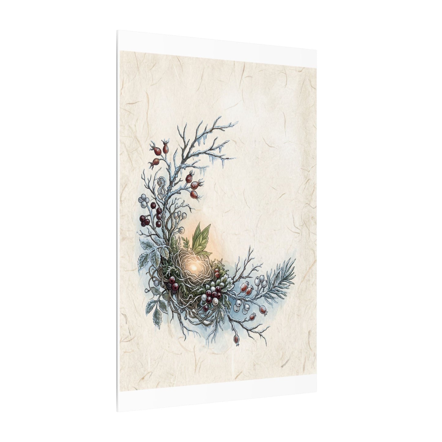 Winter Shoji Screen Forest Whimsy Canvas Art | Enchanting Decor